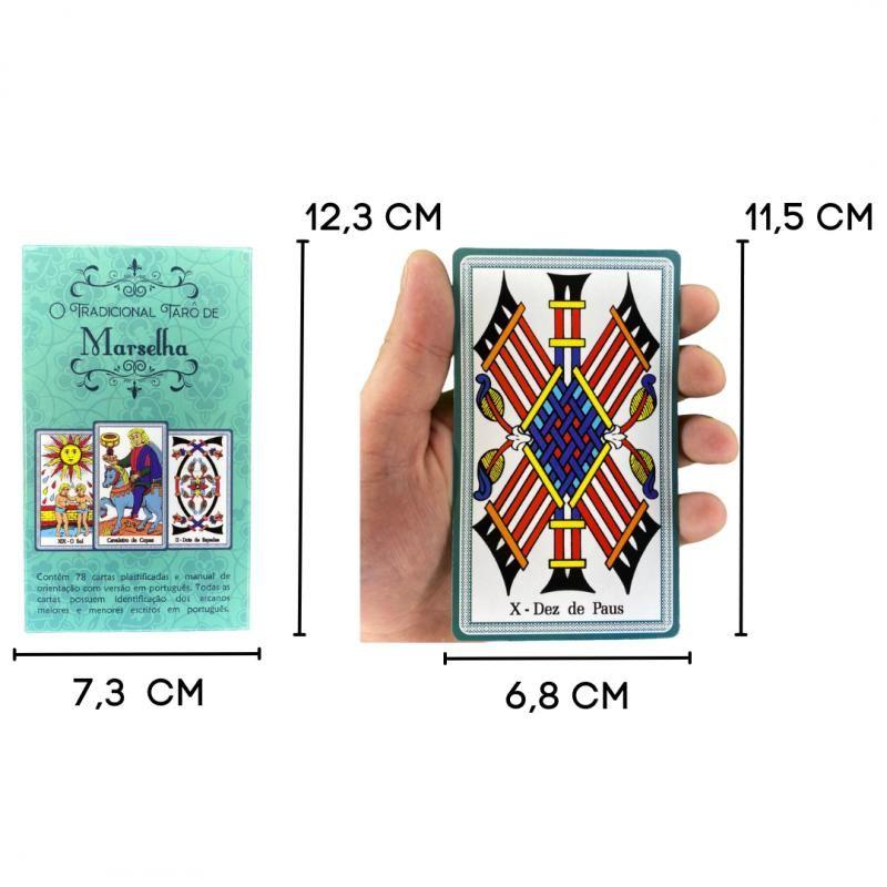 O Tradicional Taro de Marselha 78 cartas Plastificado Manual - Lua